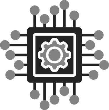 Çip simgesi vektör illüstrasyon tasarımı