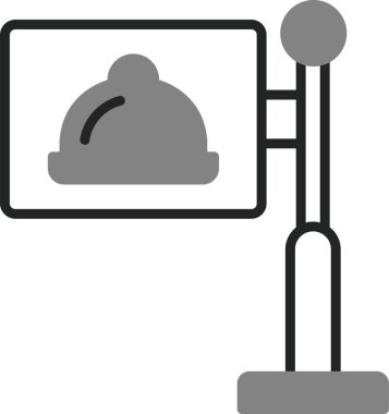 Restoran simgesinin vektör illüstrasyonu