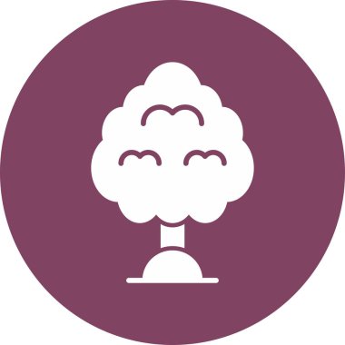 Ağaç. Web simgesi basit illüstrasyon