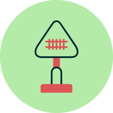 Demiryolu simgesi vektör illüstrasyonu