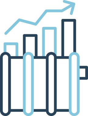 ticari finans büyüme ikonu vektörü