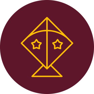 Uçurtma simgesi vektör çizimi