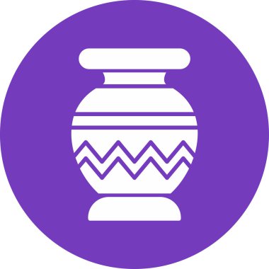 Vazo. Web simgesi basit illüstrasyon