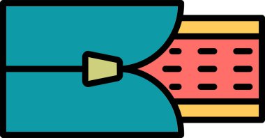 Basit çarşaf. Web simgesi illüstrasyonu