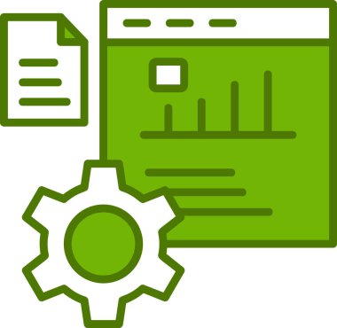 Performans. Web simgesi vektör illüstrasyonu