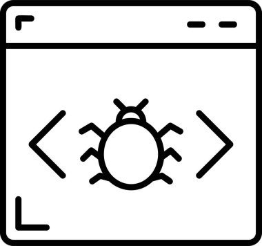 Virüs Vektörü Şekil Simgesi Tasarımı