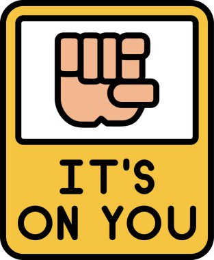 It 's On You posteri, vektör çizimi  