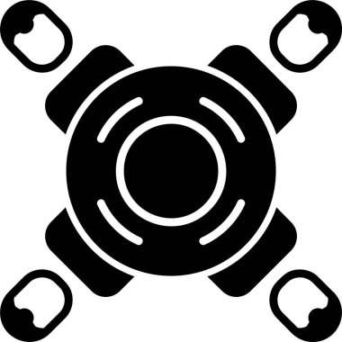 Basit simgeyi karşılama vektör illüstrasyonu