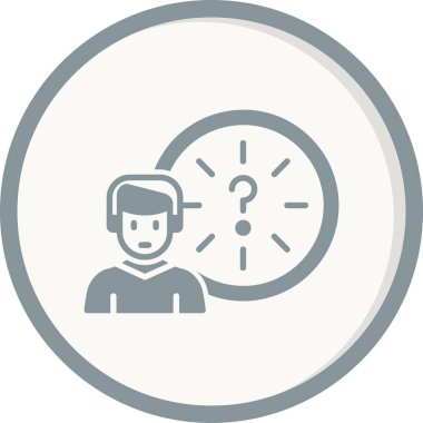 Zaman Yönetimi. Web simgesi basit illüstrasyon