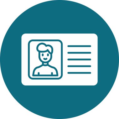 Ehliyet kartı vektör çizimi