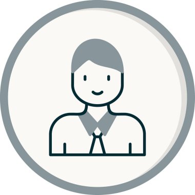 avatar. Web simgesi basit illüstrasyon 