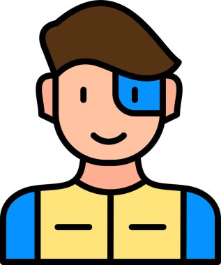 Süper kahraman ağ simgesi, vektör illüstrasyonu