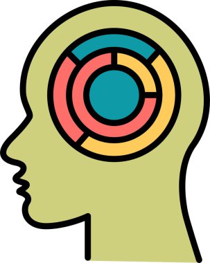 Labirent. Web simgesi basit illüstrasyon