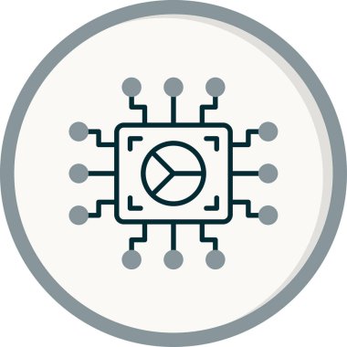 Teknoloji. Web simgesi basit illüstrasyon