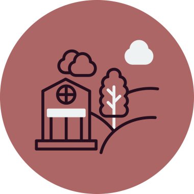 Çevresel ekoloji ikonu vektör illüstrasyonu 