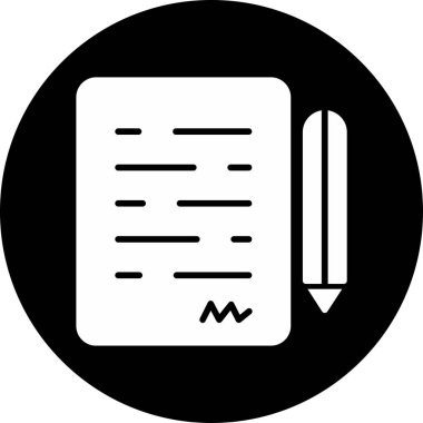 Anlaşmanın vektör illüstrasyonu modern simge