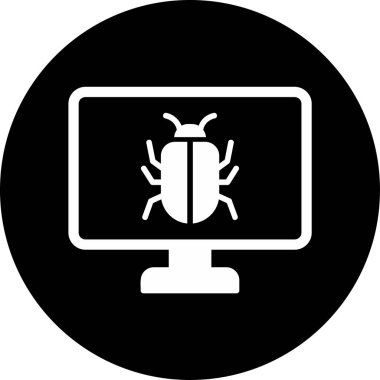 Virüs Vektörü Şekil Simgesi Tasarımı