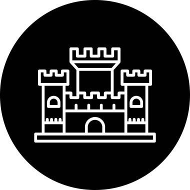 kale ikonu vektör illüstrasyonu 