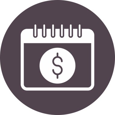 Takvim simgesi, vektör illüstrasyonu basit tasarım