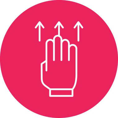 El simgesini kaydır. vektör illüstrasyonu