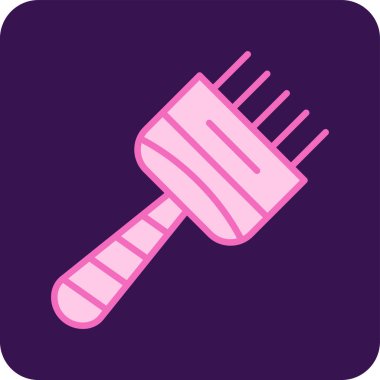  Saç boyası fırçası. Basit illüstrasyon