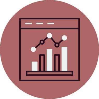 veri analiz vektörü resimleme   