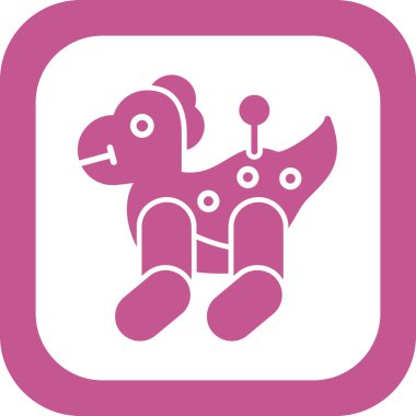 Küçük şirin dinozorun vektör çizimi