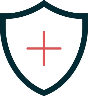 Soyut renk koruma ağı vektör simgesi