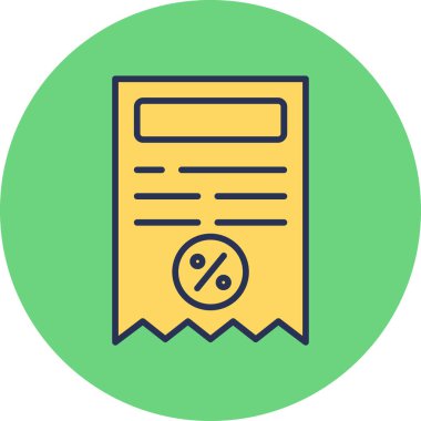 Bill simgesi, vektör illüstrasyonu basit tasarım