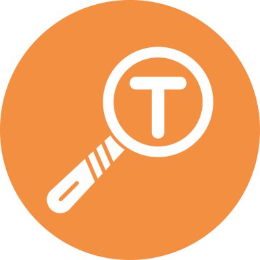 Metin Analiz simgesi vektör illüstrasyonu 