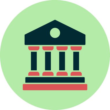 Banka web simgesi basit illüstrasyon 