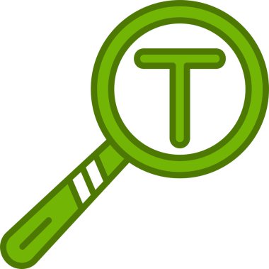 Metin Analiz simgesi vektör illüstrasyonu 