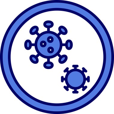 Mikroplar. Web simgesi basit illüstrasyon