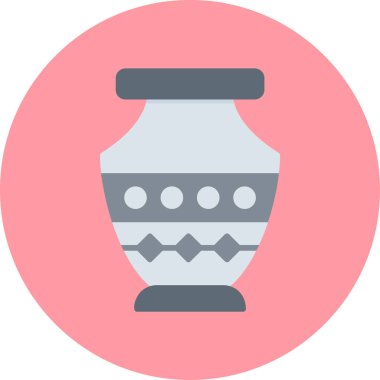 Vazo. Web simgesi basit illüstrasyon