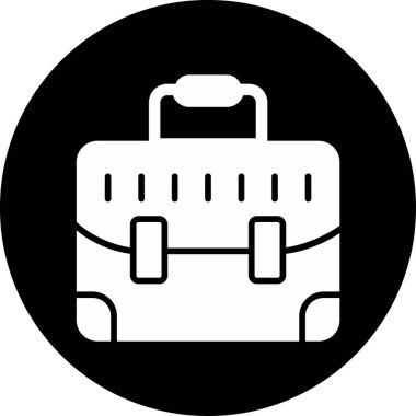 Çanta. Web simgesi basit illüstrasyon