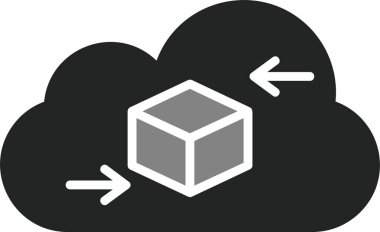 Bir vektör illüstrasyonu olarak kullanıcı verisinin soyut temsili.