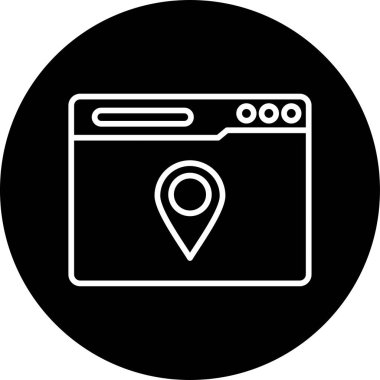 konum haritası işaretleyici vektörü