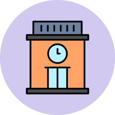 Kapı. Web simgesi basit illüstrasyon