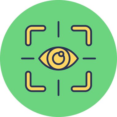 göz testi simge vektör çizim