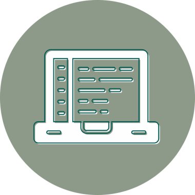 yazılım geliştirme. Web simgesi vektör illüstrasyonu