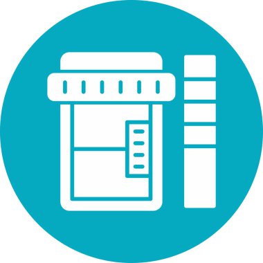 İdrar örneği. Web simgesi basit tasarım