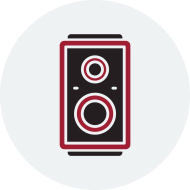 Müzik Sözcüsü Web simgesi basit illüstrasyon