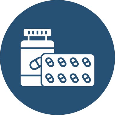 Antihistaminler web simgesi vektör çizimi