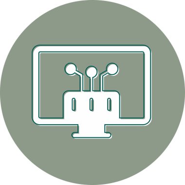 Api. Web simgesi basit illüstrasyon