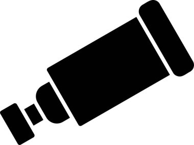 teleskop simgesi vektör illüstrasyonu