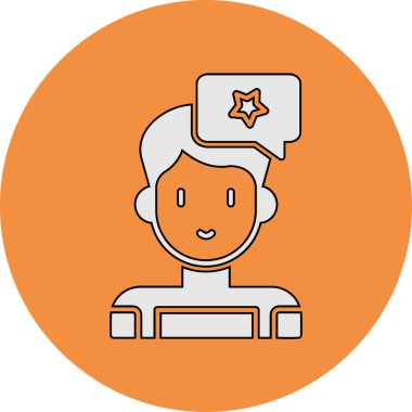 avatar. Web simgesi basit illüstrasyon 