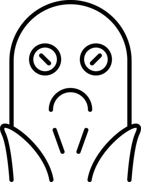 Ghost silhouette icon vector illustration — Illustration Ghost Silhouette Icon Vector Illustration — Stock Vector