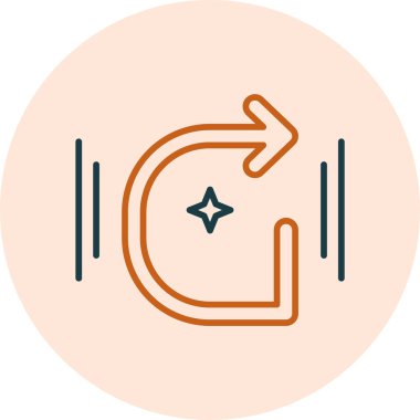 Basit ok simgesi vektör illüstrasyonu