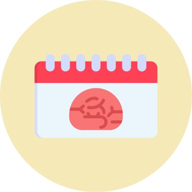 Takvim simgesi, vektör illüstrasyonu basit tasarım