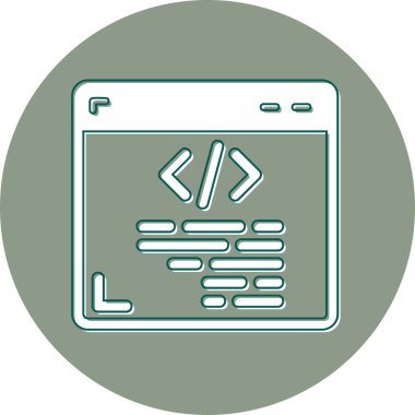 Web sitesi simgesi, vektör illüstrasyonu basit tasarım